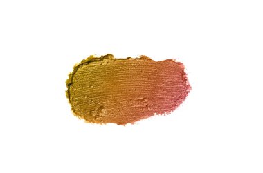 Smear ve ruj veya akrilik boya beyaz izole doku