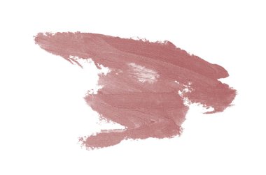 Smear ve ruj veya akrilik boya beyaz izole doku