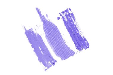 Smear ve ruj veya akrilik boya beyaz izole doku