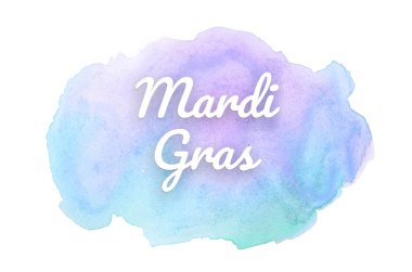 Kova boyası sıvı bir sıçrama ile soyut suluboya arka plan görüntüsü. Pembe ve mavi pastel tonları. Mardi gras