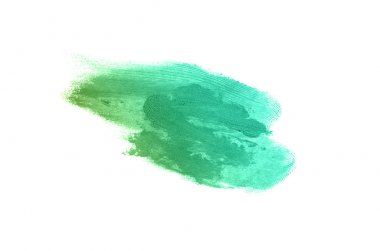 Smear ve ruj veya akrilik boya beyaz izole doku