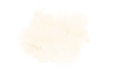 Beyaz üzerine izole edilmiş, sıvı bir kova boyası ile soyut suluboya arka plan görüntüsü. Açık turuncu tonları