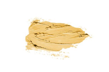 Smear ve ruj veya akrilik boya beyaz izole doku