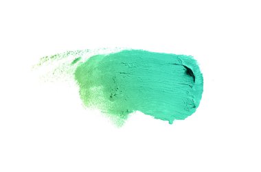 Smear ve ruj veya akrilik boya beyaz izole doku