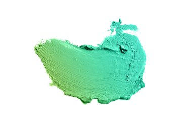 Smear ve ruj veya akrilik boya beyaz izole doku