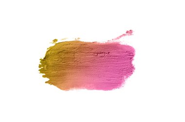 Smear ve ruj veya akrilik boya beyaz izole doku