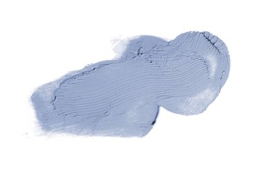 Smear ve ruj veya akrilik boya beyaz izole doku