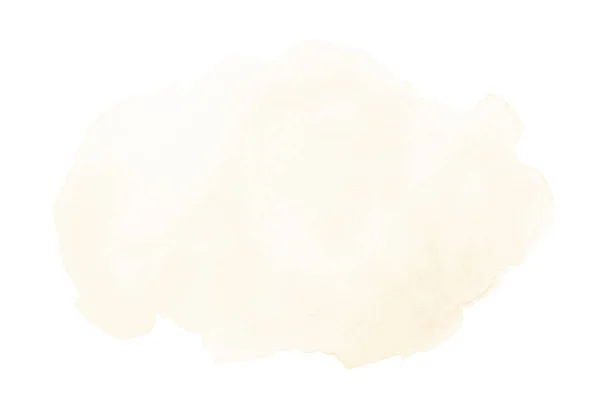Astratto acquerello immagine di sfondo con uno schizzo liquido di vernice acquerello, isolato su bianco. Tonalità arancio chiaro — Foto Stock
