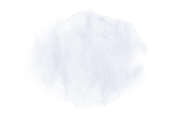 Imagen de fondo de acuarela abstracta con una salpicadura líquida de pintura acuarela, aislada en blanco. Tonos azul oscuro —  Fotos de Stock