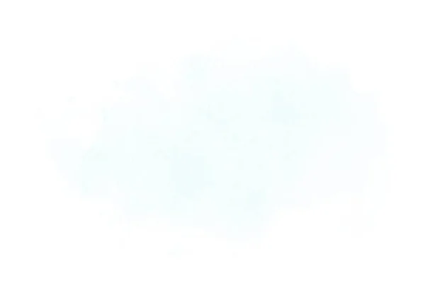 Абстрактное акварельное фоновое изображение с жидкими брызгами акварельной краски, выделенной на белом. Голубые тона — стоковое фото