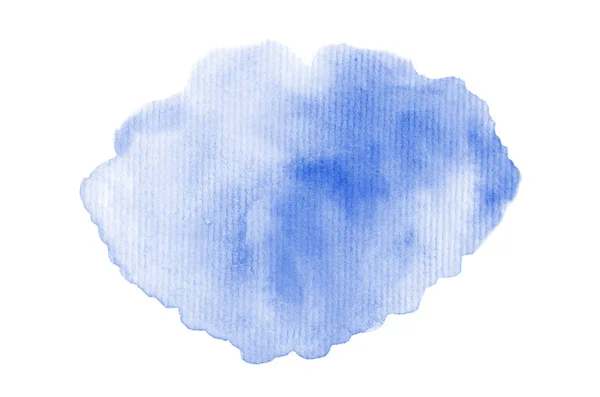 흰색에 고립 된 아쿠아렐 페인트의 액체 튀김추상 수채화 배경 이미지. 블루 톤 — 스톡 사진
