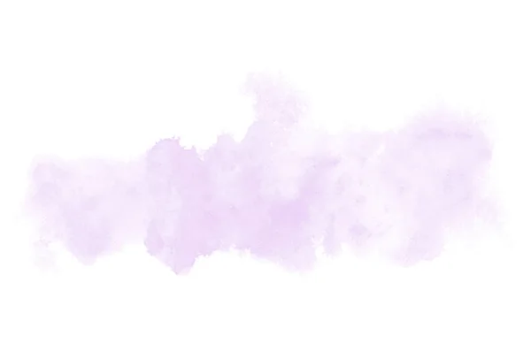 Abstract aquarel achtergrondafbeelding met een vloeibare Splatter van Aquarelle verf, geïsoleerd op wit. Paarse tinten — Stockfoto