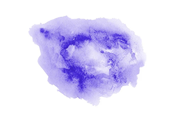 Abstract aquarel achtergrondafbeelding met een vloeibare Splatter van Aquarelle verf, geïsoleerd op wit. Violet tinten — Stockfoto