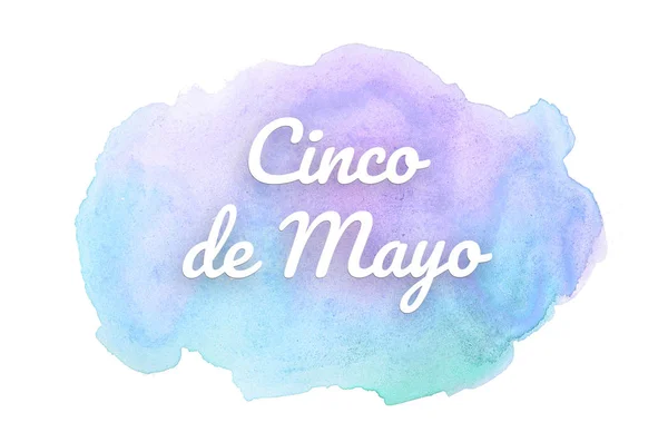 Abstrakt akvarell bakgrund bild med en flytande stänk av aquarelle färg. Rosa och blå pastelltoner. Cinco de mayo — Stockfoto