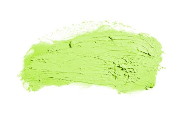 Smear ve ruj veya akrilik boya beyaz izole doku