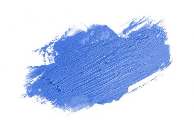 Smear ve ruj veya akrilik boya beyaz izole doku