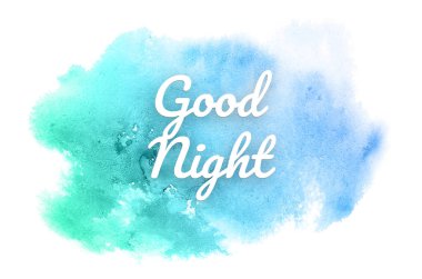 Kova boyası sıvı bir sıçrama ile soyut suluboya arka plan görüntüsü. Mavi ve turkuaz pastel tonları. İyi geceler