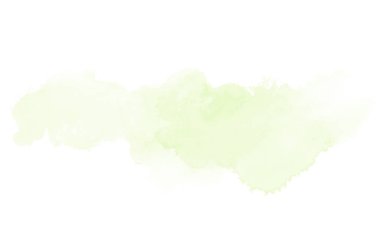 Beyaz üzerine izole edilmiş, sıvı bir kova boyası ile soyut suluboya arka plan görüntüsü. Yeşil tonları