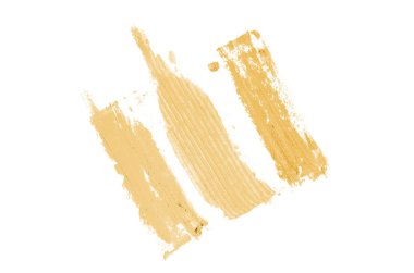 Smear ve ruj veya akrilik boya beyaz izole doku