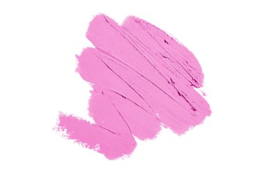 Smear ve ruj veya akrilik boya beyaz izole doku