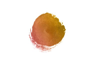 Smear ve ruj veya akrilik boya beyaz izole doku