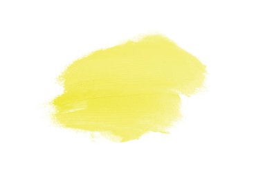 Smear ve ruj veya akrilik boya beyaz izole doku