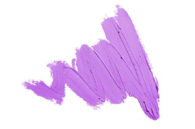 Smear ve ruj veya akrilik boya beyaz izole doku