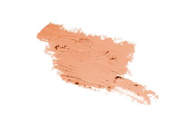 Smear ve ruj veya akrilik boya beyaz izole doku