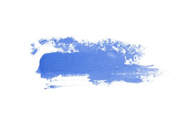 Smear ve ruj veya akrilik boya beyaz izole doku