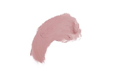 Smear ve ruj veya akrilik boya beyaz izole doku