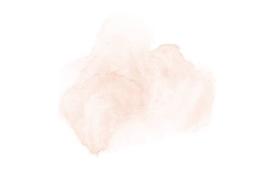 Beyaz üzerine izole edilmiş, sıvı bir kova boyası ile soyut suluboya arka plan görüntüsü. Turuncu tonları