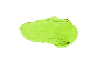 Smear ve ruj veya akrilik boya beyaz izole doku