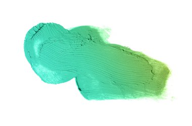 Smear ve ruj veya akrilik boya beyaz izole doku