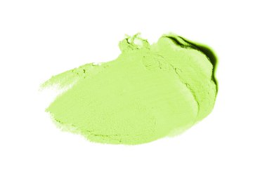 Smear ve ruj veya akrilik boya beyaz izole doku