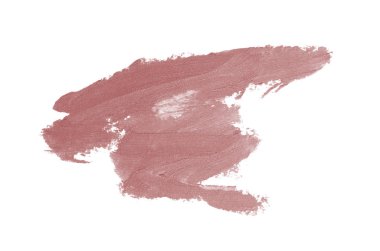 Smear ve ruj veya akrilik boya beyaz izole doku