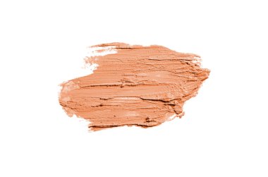 Smear ve ruj veya akrilik boya beyaz izole doku