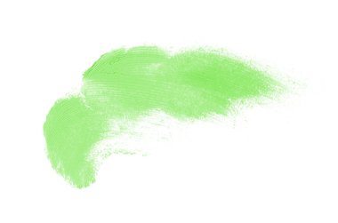 Smear ve ruj veya akrilik boya beyaz izole doku