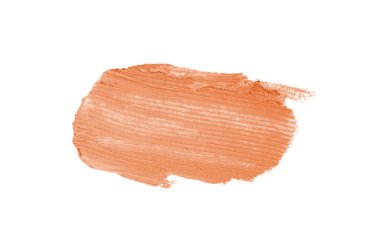 Smear ve ruj veya akrilik boya beyaz izole doku