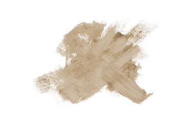 Smear ve ruj veya akrilik boya beyaz izole doku