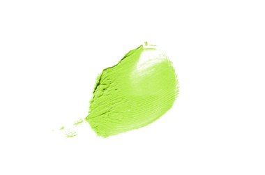 Smear ve ruj veya akrilik boya beyaz izole doku