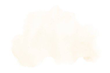 Beyaz üzerine izole edilmiş, sıvı bir kova boyası ile soyut suluboya arka plan görüntüsü. Açık turuncu tonları