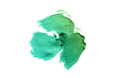 Smear ve ruj veya akrilik boya beyaz izole doku