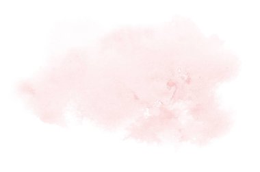 Aquarelle boya, üzerinde beyaz izole bir sıvı sıçrama ile suluboya arka plan görüntüsü. Kırmızı tonları