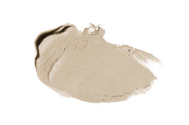 Smear ve ruj veya akrilik boya beyaz izole doku