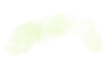 Beyaz üzerine izole edilmiş, sıvı bir kova boyası ile soyut suluboya arka plan görüntüsü. Yeşil tonları