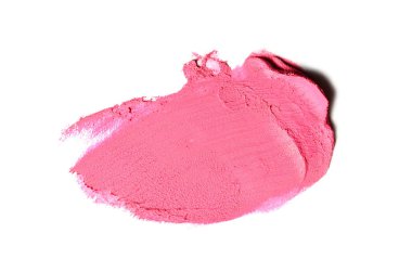 Smear ve ruj veya akrilik boya beyaz izole doku