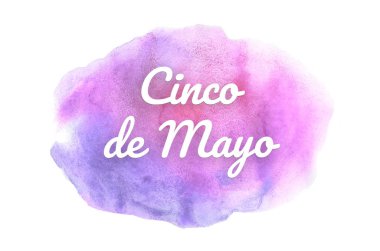 Kova boyası sıvı bir sıçrama ile soyut suluboya arka plan görüntüsü. Mor tonları. Cinco de mayonez