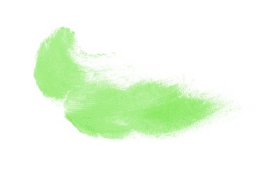 Smear ve ruj veya akrilik boya beyaz izole doku