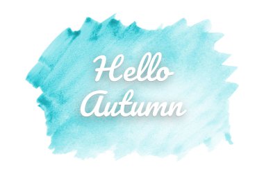 Kova boyası sıvı bir sıçrama ile soyut suluboya arka plan görüntüsü. Açık mavi tonları. Merhaba sonbahar