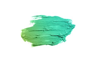 Smear ve ruj veya akrilik boya beyaz izole doku